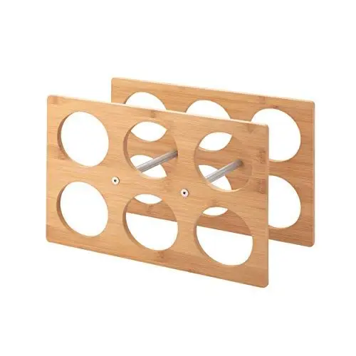 Produktbild: axentia Weinregal, holzfarben/silberfarben, ca. 35 x 24 x 17,5 cm