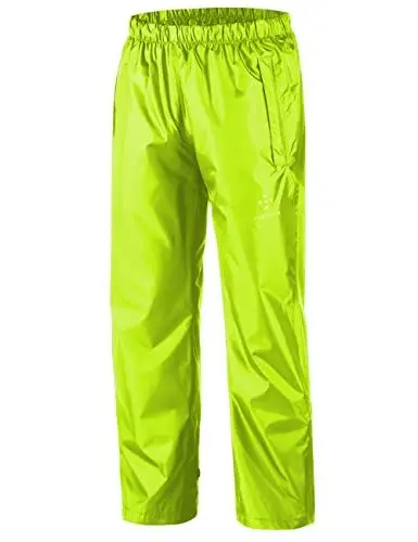 Produktbild: AXESQUIN Regenhose Damen, Wasserdicht Atmungsaktiv Regenhose für Damen Winddicht Draussen Fahrrad Wandern Frauen Hose Fluor XL