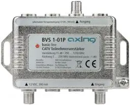 Produktbild: Axing BVS 1-01P CATV-Teilnehmerverstärker 15 dB Kabel-TV Verstärker 5-1218 MHz
