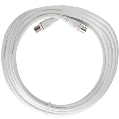 Produktbild: Axing EAK 601-80 Endgeräteanschlusskabel 6 m F-Quickfix F-Stecker 4-fach geschirmt Modemkabel für Kabelmodem DATA CATV Kabelfernsehen