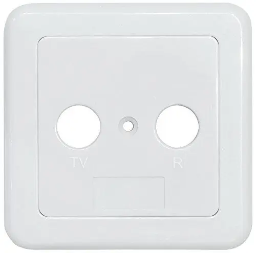 Produktbild: Axing TZU 2-10 BK-Steckdosen-Abdeckung, zweiteilig, TV/R für Antennendose BSD 4-xx, BSD 21-xx