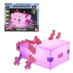 Produktbild: Minecraft Axolotl Lampe - Offiziell lizenziert, Fünf Farbmodi, Minecraft-Lampe für Gaming-Schreibtisch oder Nachttisch, Schlafzimmerdeko, Pink