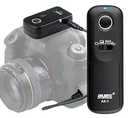Produktbild: ayex Funk-Fernauslöser AX-1 Kompatibel mit Panasonic zB. DC-GH5 DMC-FZ2500 DMC-FZ2000 DMC-G85 DMC-G7 DMC-GX Mit vielen Funktionen wie Serienauslösen Bulb RS-2