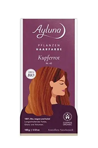 Produktbild: Ayluna Pflanzenhaarfarbe Kupferrot Nr. 40