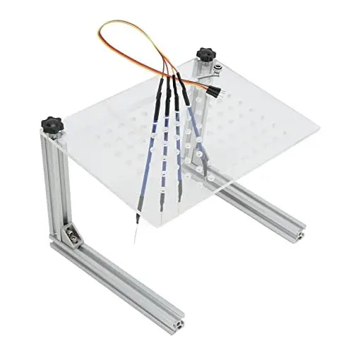 Produktbild: AYNEFY BDM-Rahmenhalterung, Silberne LED-BDM-Rahmenhalterung, Multifunktions-ECU-Programmierwerkzeug mit 4 Sondenstiften für Fahrzeuge