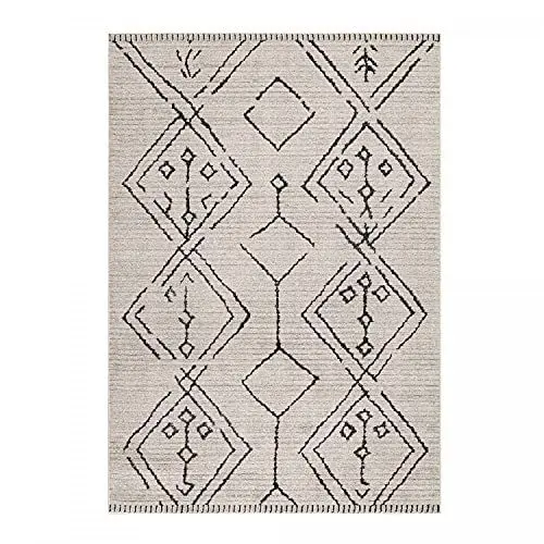 Produktbild: Ayyildiz Teppich mit Kelim Muster Retro Ethno marokkanisch orientteppich Berber Optik Höhe 15 mm, Größe:120 x 170 cm, Farbe:Beige