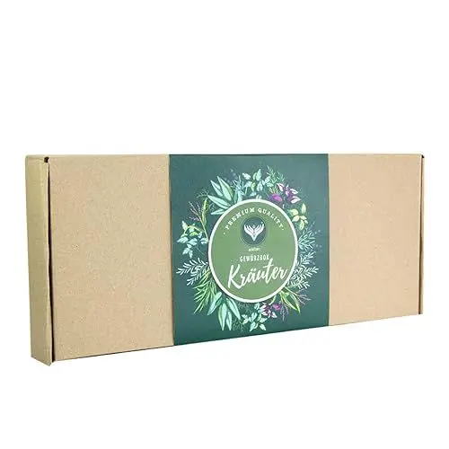 Produktbild: Azafran BIO Gewürze Set Kräuter, Gewürzbox mit Kräutern, Geschenkset mit 4 typischen BIO Kräutermischungen