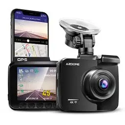 Produktbild: AZDOME Autokamera mit 4K Auflösung, WiFi Dashcam mit GPS und Loop-Aufnahme, Dash Cam mit 170° Weitwinkelobjektiv und Nachtsicht, Dash Camera mit G-Sensor, Parkmonitor und Bewegungserkennung(GS63H)