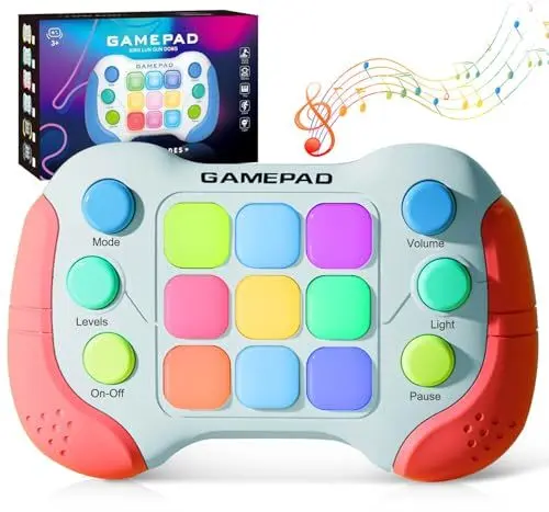 Produktbild: Azyh Fast Push Game Fidget Toys Handle, Upgraded Flashing Quick Press Games Pro für Kinder, Speed Push Light Up Fidget Game, pädagogische Handheld-Konsole Gamepad Spielzeug für Jungen, Mädchen, Teens