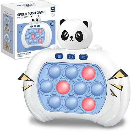 Produktbild: Azyh Schnelles Schiebespiel für Kinder und Erwachsene, schnelle Puzzlespielmaschine, Anti-Stress-Spielzeug, Geburtstagsgeschenk für Jungen und Mädchen (weißer Panda)