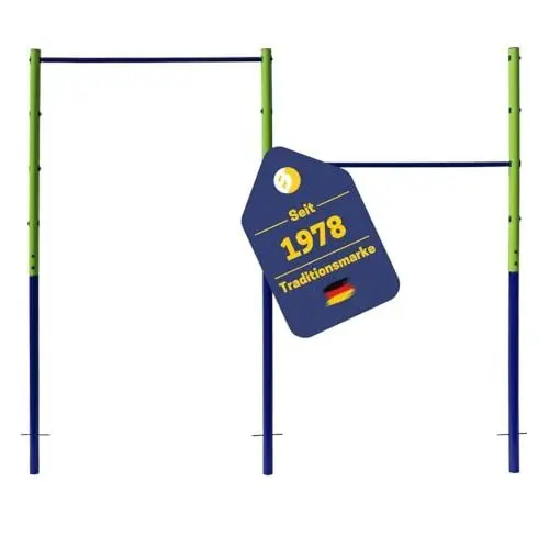 Produktbild: BEST SPORTING B Turnreck Outdoor I doppelte Reckstange Garten höhenverstellbar I Turnstange Kinder & Erwachsene I 241 cm Breite & 201 cm Höhe I Reckstange Garten freistehend