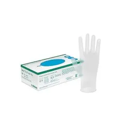 Produktbild: B. Braun Vasco Vinyl Powderfree Einmalhandschuhe, Untersuchungshandschuhe, Größe M, 100 Stück