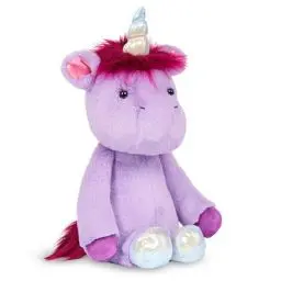 Produktbild: B. toys B. Softies BX2078EZ Kuscheltier Superweich mit silbernen Hufen – Plüschtier Einhorn lila, Baby und Kinder Spielzeug für Mädchen und Jungen ab 0 Monate