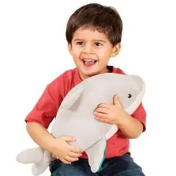 Produktbild: B. toys B. Softies BX2082C12Z Kuscheltier Hai – Superweich und groß – Plüschtier grau, Baby und Kinder Spielzeug für Mädchen und Jungen ab 0 Monate
