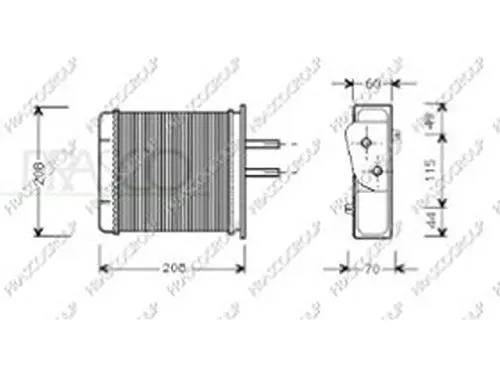Produktbild: (B01DY329TO) Prasco SCAMBIATORE DI CALORE