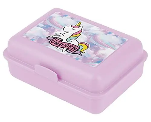 Produktbild: Baagl Brotdose Kinder für Schule – Lunchbox für Mädchen Kindergarten – Jausenbox, Brotzeitbox, Brotbox, Snackbox (Regenbogen)