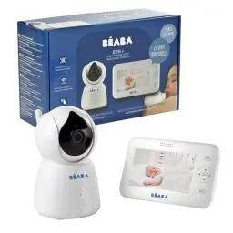Produktbild: BÉABA, Babyphone mit kamera, Video-Babyphone Zen +, HD-Kamera, Walkie-Talkie, Babyphone mit großer Reichweite für Babys und Kleinkinder, Integriertes Thermometer, Alarm- und Timerfunktion, Weiß
