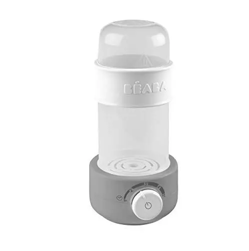 Produktbild: BÉABA, Flaschen-/Gläschenwärmer, Flaschensterilisator, Sauger, Muttermilchwärmer, Sanfter Dampf, Schnelles Aufwärmen, Baby Milk Second, Grau