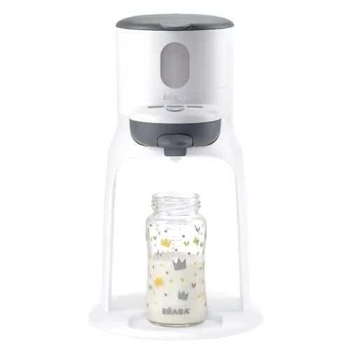 Produktbild: BÉABA , Flaschenwärmer/Kleine Gläser, Wasserspender mit exakter Temperatur, Instant, Fast, Bain Marie-Funktion, 2 Temperaturen, herausnehmbarer Flaschenwärmer, Bib'Expresso, Weiß, 1 Stück (1er Pack)