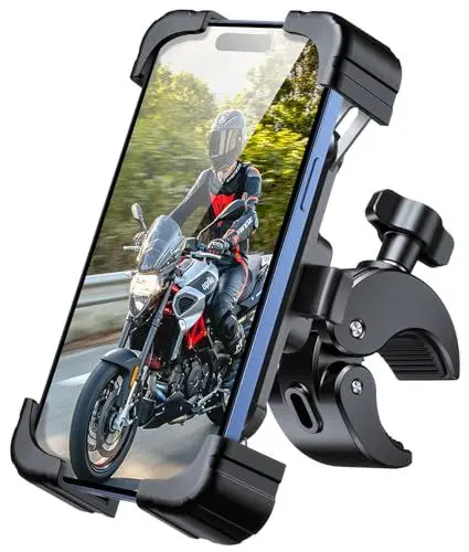 Produktbild: Babacom Handyhalterung Fahrrad, (Super Stabil und Verwacklungssicher) Handyhalterung Motorrad, (1S Schnellspanner) (Vier-Ecken-Schutz) Handy Halterung Fahrradlenker Kompatibel mit 4,7-6,8-Zoll-Handys