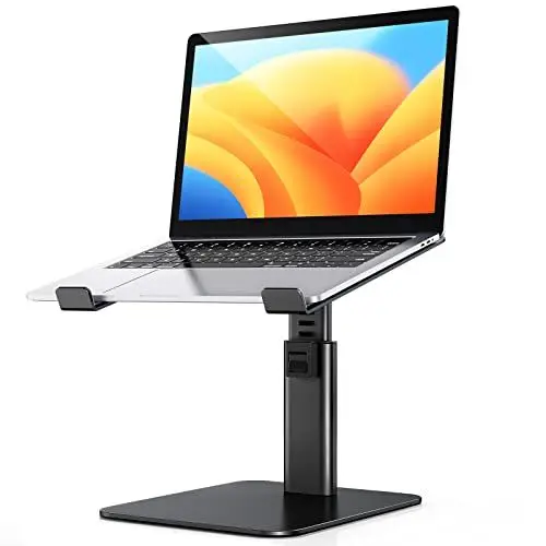 Produktbild: Babacom Laptop Ständer, 8 Höhenverstellbar Aluminium Kühlpads Laptop Stand, Ergonomischer Belüfteter Laptopständer Kompatibel mit MacBook, Air, Pro, Alle 10