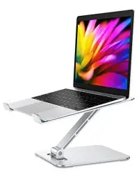 Produktbild: Babacom Laptop Ständer Höhenverstellbar, Faltbarer Laptop Stand aus Aluminiumlegierung Ergonomischer, Belüfteter Laptopständer Kompatibel mit MacBook Air, Pro, Allen Laptops 10-16