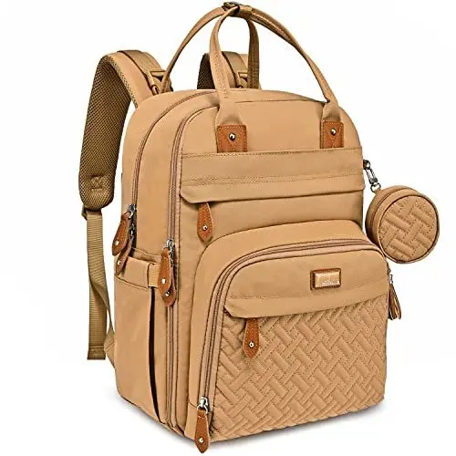 Produktbild: BabbleRoo Wickelrucksack Wickeltasche, Wickelrucksack lässige Wickeltaschen, Multifunktional Große Kapazität Babytasche Reiserucksack mit Wickelauflage & Schnullerhalter