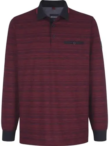Produktbild: BABISTA Herren Langarm-Poloshirt Stilano rot L - 52