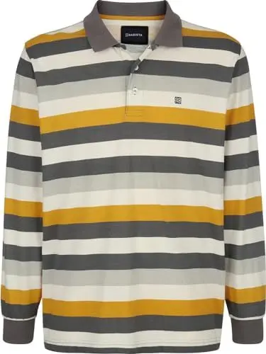 Produktbild: BABISTA Herren Langarm-Poloshirt Venelio grau 56