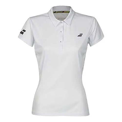 Produktbild: Babolat Damen, Core Club Polo Weiß, Schwarz, L Oberbekleidung, L