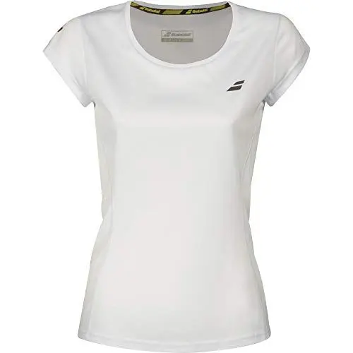 Produktbild: Babolat Damen, Core Flag Club T-Shirt Weiß, Schwarz, XL Oberbekleidung