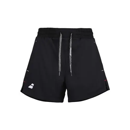 Produktbild: Babolat, Modell Exercise Shorts, L, Verstellbarer Elastischer Bund mit Kordelzug, Farbe Schwarz, Eingebauter Shorty für Komfort, Zwei Seitentaschen, Ideal für Training und Spiele