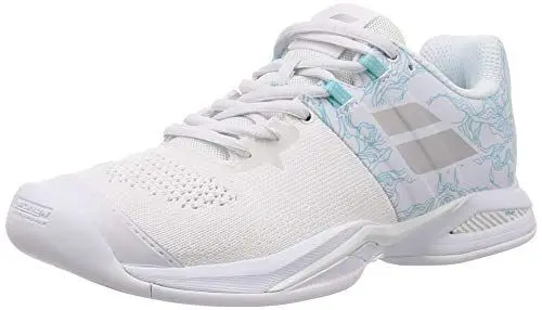 Produktbild: Babolat Damen Propulse Blast Indoor W Tennisschuhe, White/Blue Stream
