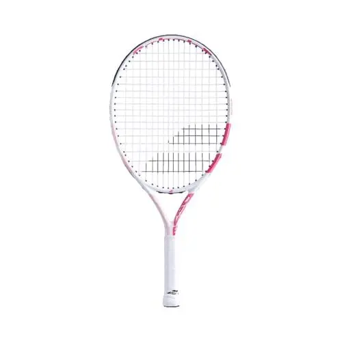Produktbild: Babolat Drive Jr23 G Nc besaitet 215g Tennisschläger Weiß - Pink Griffstärke 0000