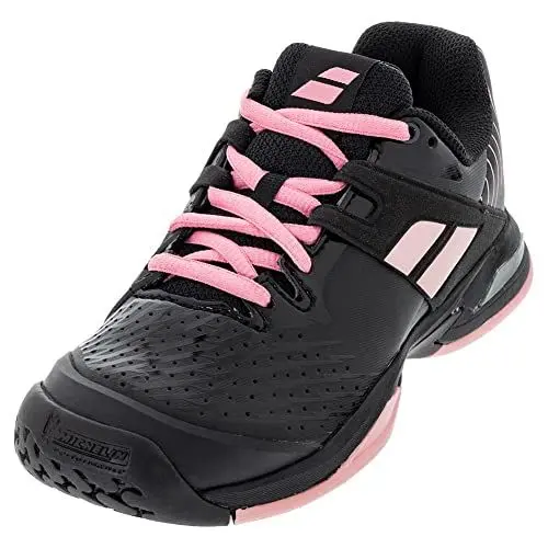 Produktbild: Babolat Unisex Propulse AC JUNIOR Tennisschuhe, Black/Geranium Pink, 38.5 EU