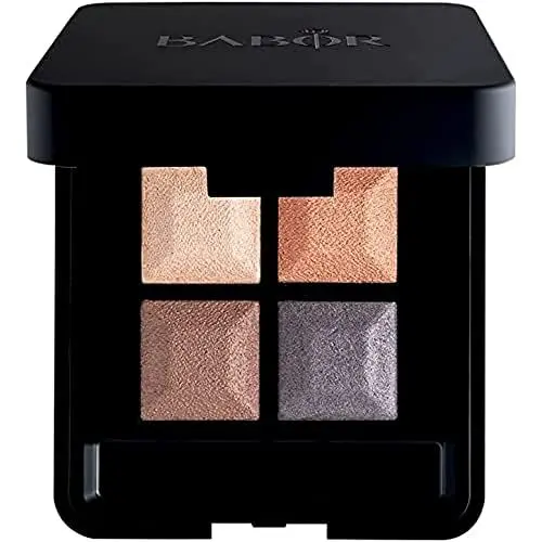 Produktbild: BABOR MAKE UP Eye Shadow Quattro, Vierer-Lidschatten Palette, aufeinander abgestimmte Nuancen, seidenmatt & glänzend, leicht verblendbar, 4 g
