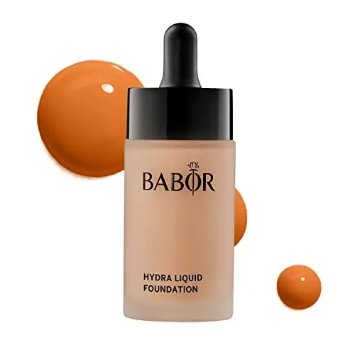 Produktbild: BABOR MAKE UP Hydra Liquid Foundation, flüssige Foundation mit mittlerer Deckkraft, für trockene Haut, enthält feuchtigkeitsspendendes Serum, 30 ml