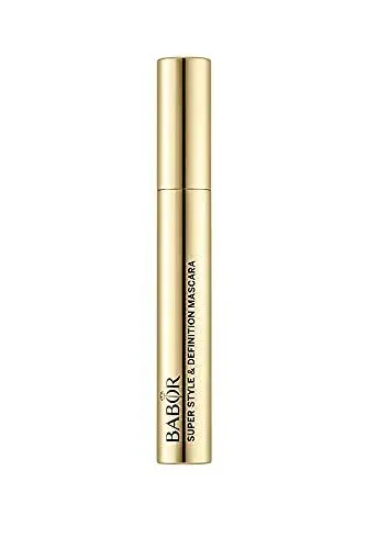 Produktbild: BABOR MAKE UP Super Style & Definition Mascara black, Volumen Wimperntusche mit Kamm, für perfekt getrennte Wimpern, mit Silikonbürste, 8 ml