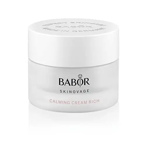 Produktbild: BABOR SKINOVAGE Calming Cream Rich, Reichhaltige Gesichtscreme für empfindliche Haut, Beruhigende Feuchtigkeitspflege ohne Farb- oder Duftstoffe, Vegan, 50 ml