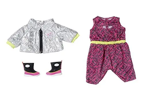 Produktbild: BABY born City Deluxe Scooter Combo, Puppenoutfit mit Einteiler, Jacke und Stiefeln, 830215 Zapf Creation