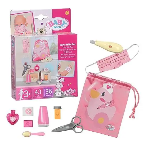 Produktbild: BABY born Erste-Hilfe-Set für 36 und 43 cm Puppen, 834091 Zapf Creation, Rosa