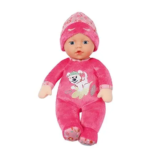 Produktbild: BABY born Sleepy for babies pink, waschbare Stoffpuppe mit herunterziehbarer Mütze und integrierter Rassel, 30 cm groß, 833674 Zapf Creation