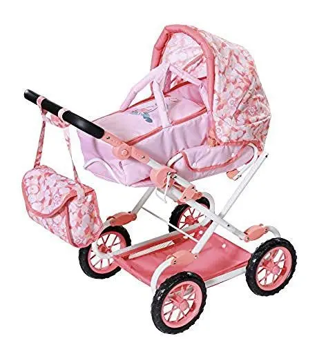 Produktbild: Baby Annabell Deluxe Kinderwagen für 43cm Puppe - Leicht für Kleine Hände, Kreatives Spiel fördert Empathie & Soziale Fähigkeiten, für Kleinkinder ab 3 Jahren - Inklusive Wickeltasche & Einkaufskorb