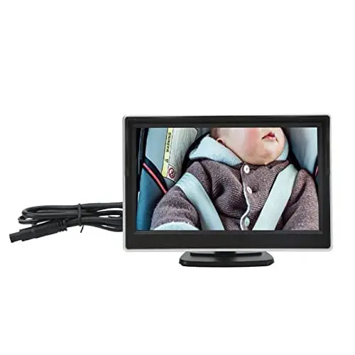 Produktbild: Baby Auto Spiegel HD 5in 800RGB Klar Nachtsicht 120 ° Drehende Rücksitz Baby Auto Kamera