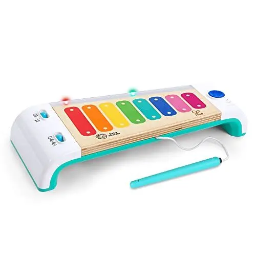 Produktbild: Baby Einstein Hape Magic Touch Xylophon aus Holz, Musikalisches Spielzeug für Kleinkinder, 2 Spielmodi, über 30 Melodien, Lichter und Lautstärkeregelung, ab 12 Monaten +