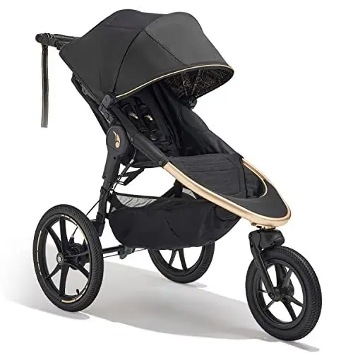 Produktbild: Baby Jogger Summit x Robin Arzón Kinderwagen zum Joggen | zusammenklappbarer 3-Rad-Sportkinderwagen mit Handbremse | City Royalty (Black & Gold)