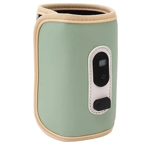 Produktbild: Baby Milch Flaschenwärmer USB Digital Display 5 Geschwindigkeiten Tragbare Baby Milch Wärme Keeper USB Muttermilch Heizung Reise (Green)