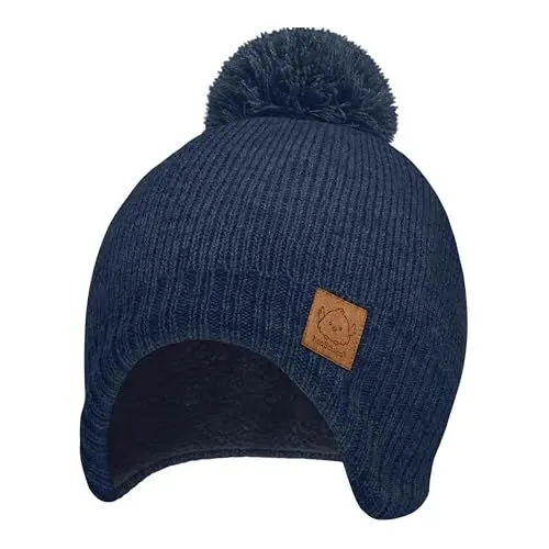 Produktbild: Baby Mütze, Baby Mützen für Baby Jungen, Mädchen - Wintermütze Baby Neugeborene, Beanie Kinder, Babymütze Jungen, Baby Mütze Mädchen, Mütze Kinder, Säuglings-Hut, Beanie Mützen Kinder (Navy)