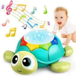 Produktbild: Aottom Baby Spielzeug ab 3 6 9 Monate, Spielzeug ab 6 Monate 1 Jahr Krabbelspielzeug Baby, Babyspielzeug ab 6 Monate mit Musik und Projektor, Motorikspielzeug Geschenk für Baby Kinder
