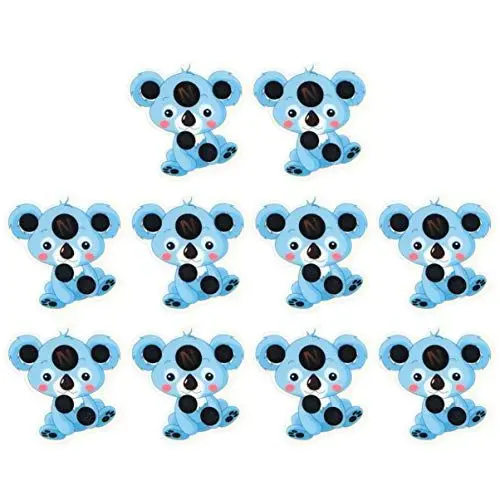 Produktbild: EXCEART Baby Stirn Thermometer Streifen - Sofortige Ablesung - Aufkleber selbstklebend - Fieber Kontrolle - 10 Stück (Koala)